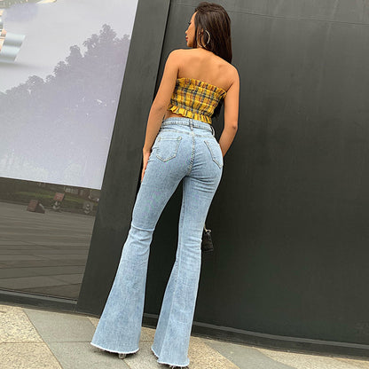 Women Flare Jeans Pants